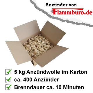 Palette Ökologische Anzündwolle