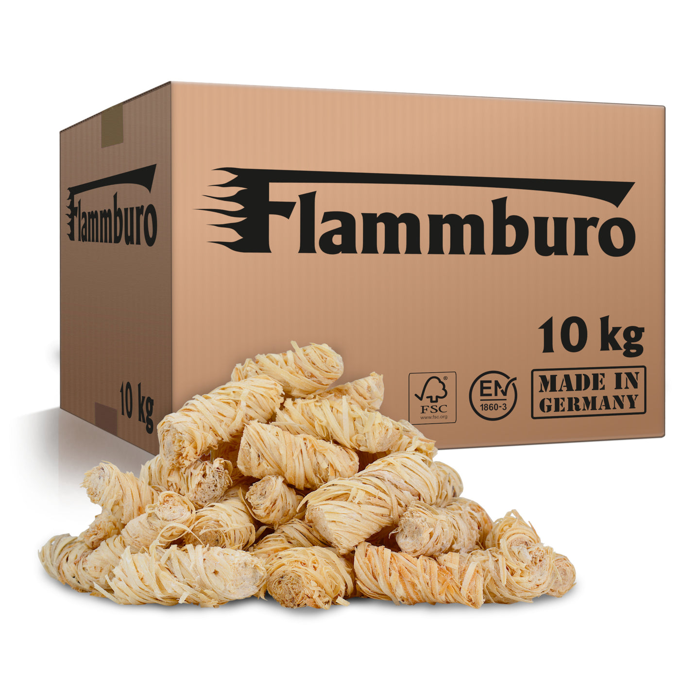 10 kg Ökologische Anzündwolle