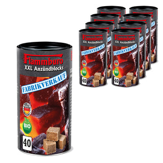 Ökologische XXL-Anzündblocks 9x40 Würfel